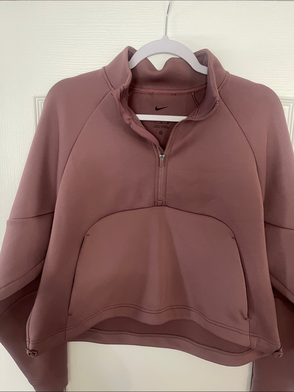 Nike Women's Dusty Rose Half-Zip Pullover Hoodie